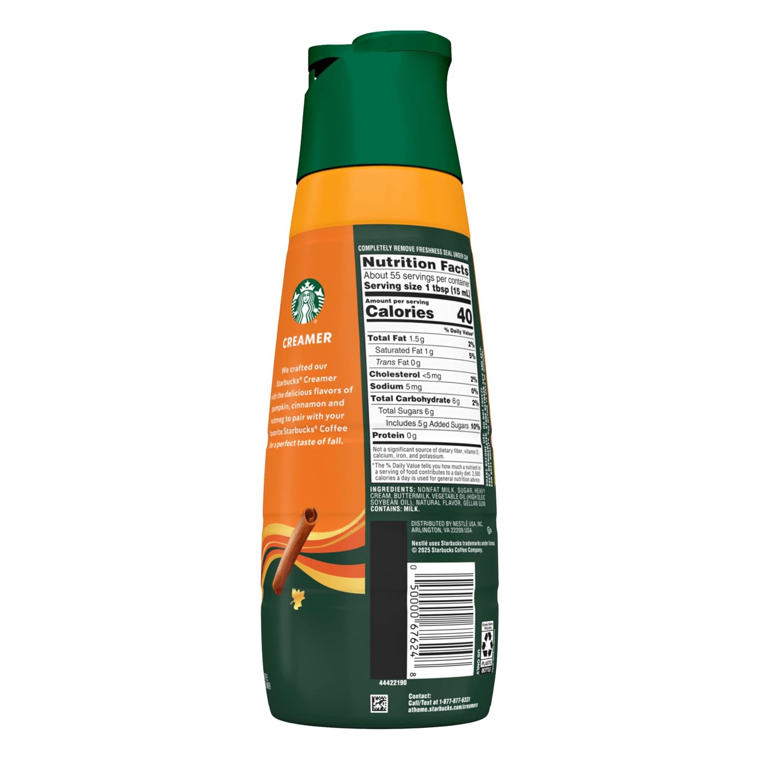Starbucks Pumpkin Spice Latte Coffee Creamer, 28 Fl Oz
