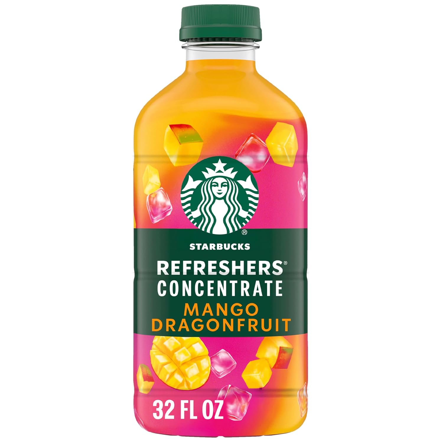 Starbucks Mango Dragonfruit Refreshers Concentrate, 32 fl oz Bottle