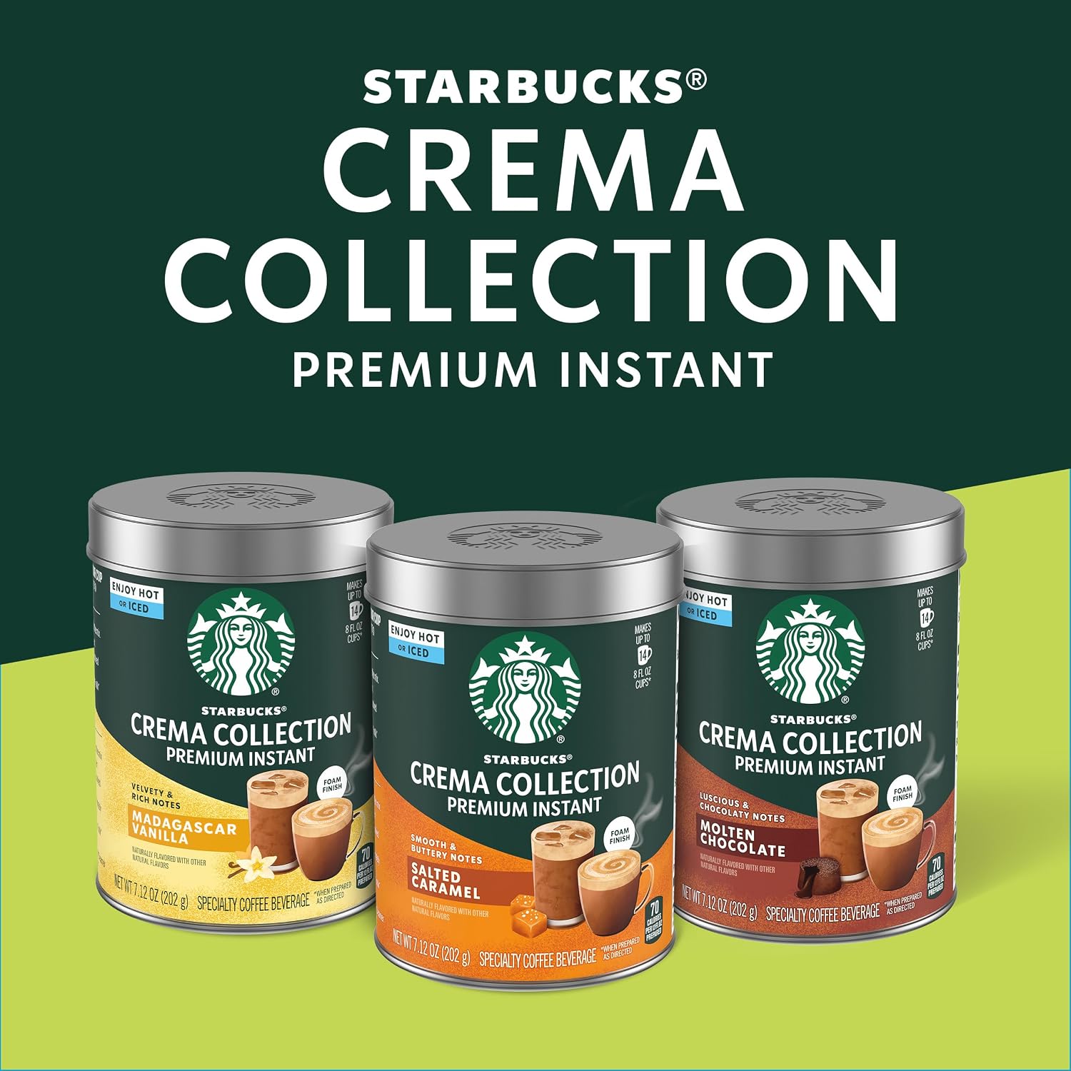 Starbucks Crema Collection Salted Caramel Instant Coffee, 3 Tins 7.12 oz