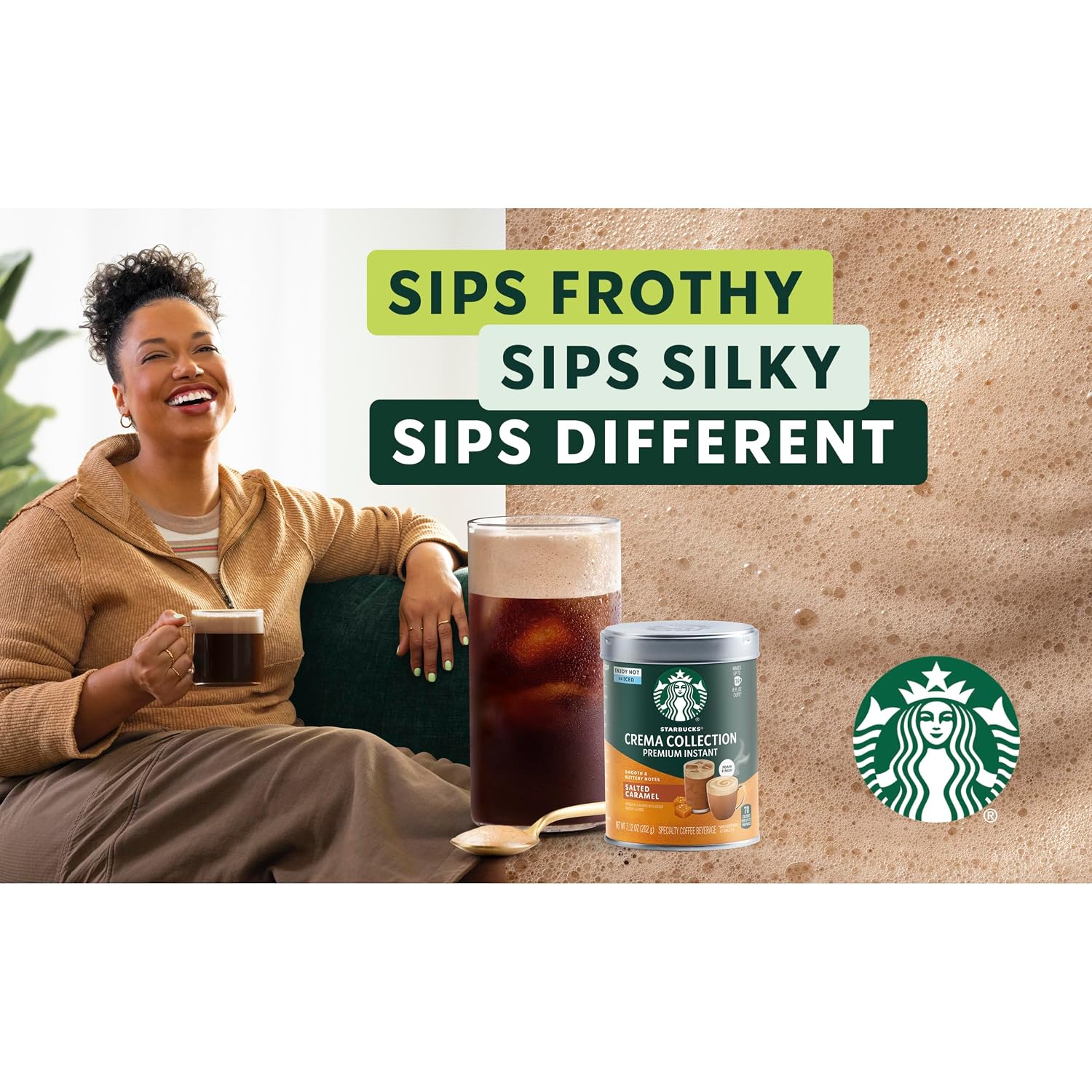 Starbucks Crema Collection Salted Caramel Instant Coffee, 3 Tins 7.12 oz