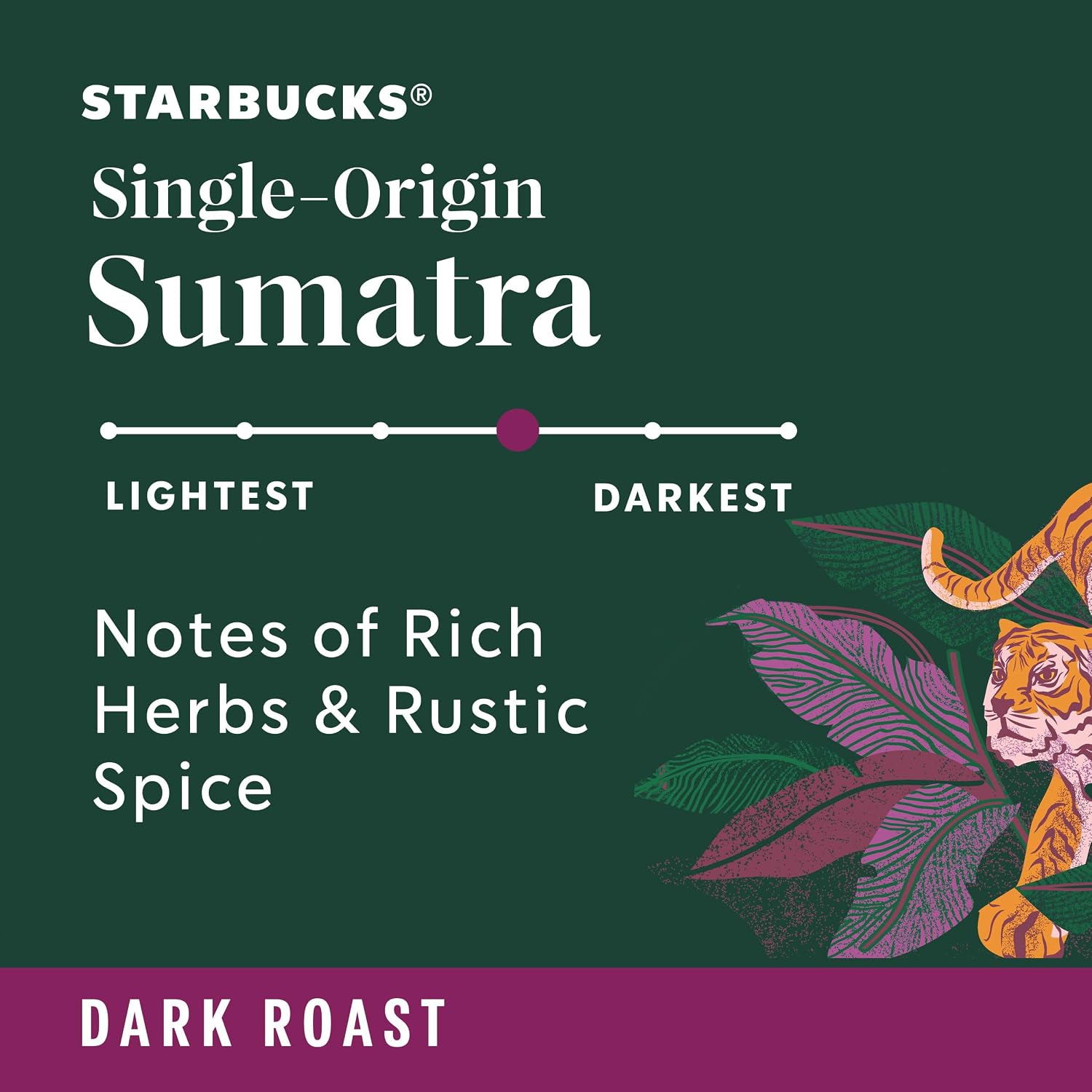 Starbucks Ground Coffee Sumatra Dark Roast, 18 oz Bag