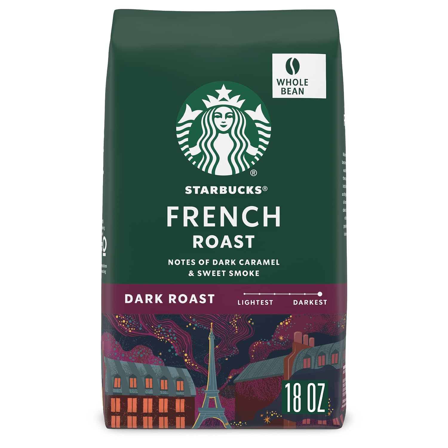 Starbucks Whole Bean Coffee French Roast, 18 oz Bag