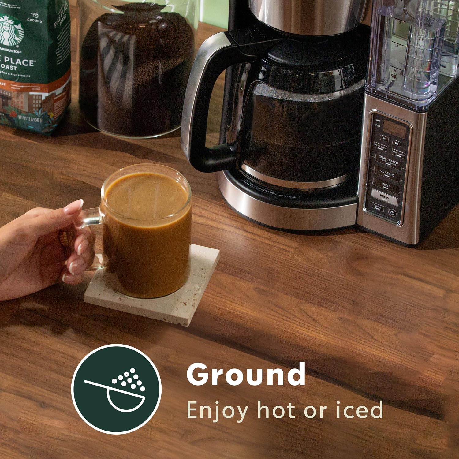 Starbucks Ground Coffee Decaf Veranda Blend Blonde Roast, 6 Bags 12 oz