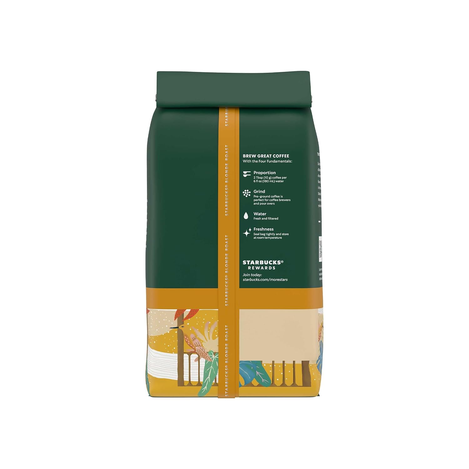 Starbucks Ground Coffee Veranda Blend Blonde Roast, 28 oz Bag
